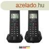 GIGASET DECT telefon, PURE 200 Duo, fekete