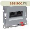 Legrand Suno 2xRJ45 Cat. 5e UTP csatlakozaljzat alumnium, 