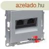 Legrand Suno 2xRJ45 Cat. 6 UTP csatlakozaljzat alumnium, L
