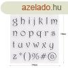 Szilikon ABC-s torta-desszert dszt forma #1. minta