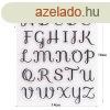 Szilikon ABC-s torta-desszert dszt forma #3. minta