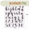 Szilikon ABC-s torta-desszert dszt forma #5. minta