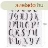 Szilikon ABC-s torta-desszert dszt forma #6. minta