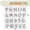 Szilikon ABC-s torta-desszert dszt forma #8. minta