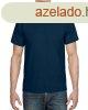 Rvid ujj kereknyak unisex pl, Gildan GI8000, Navy-S