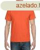 Rvid ujj kereknyak unisex pl, Gildan GI8000, Orange-3XL