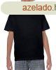 Kereknyak rvid ujj gyerekpl, Gildan GIB5000, Black-XS