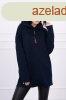 Oversize tunika cipzrral s kapucnival modell 0160 tengers