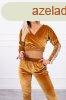Brsonyos szett Queen crop-toppos melegt felsvel camel sz