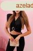 Crop-top blz mly kivgssal s dszes csattal, 6101-es mod