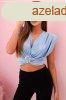 Crop-top blz mly kivgssal s dszes csattal, 6101-es mod