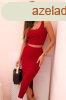 Komplett crop topbl s bordzott midi szoknybl, 9138 bord