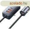 Baseus szivargyjts auts USB s USB-C tlt 4 aljzattal