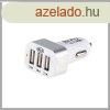 Alca | szivargyjts USB eloszt | 3 port | fehr | ezst 51