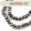 Csiszolt fnk gyngy - Golden Hematite - 3x4mm - szlon