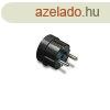 FAMATEL 1102-N 16A-250V fekete fldelt dugvilla