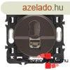 Legrand Cliane 1xRJ45 Cat. 6A UTP csatlakozaljzat, grafit 