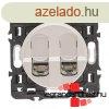 Legrand Cliane 2xRJ45 Cat. 6A STP csatlakozaljzat, titniu