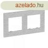 Legrand Nilo Step kettes keret, csiszolt alumnium, Legrand