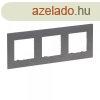 Legrand Nilo Step hrmas keret, csiszolt szrke, Legrand 86