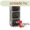 Legrand Plexo 55 falon kvli 3-as doboz, membrnos, szrke,