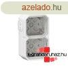 Legrand Plexo 55 falon kvli 2-es doboz, membrnos, fehr, 