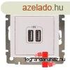 Legrand Valena 2 USB tlt aljzat, 1500 mA, fehr, Legrand 7