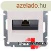 Legrand Valena 1xRJ45 LCS2 Cat.6 STP aljzat, fehr, Legrand 