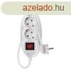 EMOS P1321, Hosszabbt 1,5 m / 3 aljzat / kapcsols / fehr