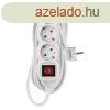 EMOS P1325R, Hosszabbt 5 m / 3 aljzat / kapcsols / fehr 