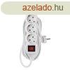 EMOS P1425R, Hosszabbt 5 m / 4 aljzat / kapcsols / fehr 