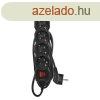 EMOS PC1521R, Hosszabbt 1,5 m / 5 aljzat / kapcsols / fek