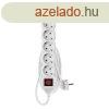 EMOS P1621R, Hosszabbt 1,5 m / 6 aljzat / kapcsols / feh
