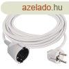 EMOS P0127R, Hosszabbt 7 m / 1 aljzat / fehr / PVC / 1,5 