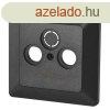EMOS A6004.8, TV+R+SAT Csatlakoz aljzat burkolat, antracit