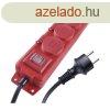EMOS P14251, Hosszabbt 5 m / 4 aljzat / kapcsols / fekete