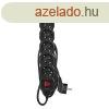 EMOS PC1621R, Hosszabbt 1,5 m / 6 aljzat / kapcsols / fek