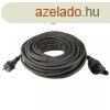 Dugs leng hosszabbt 3x1,5mm2 gumivezetkkel 20m Fekete/I