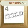 Legrand Valena 4-es keret matt arany