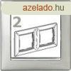 Legrand Valena 2-es keret alumnium-ezst vzszintes