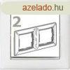 Legrand Valena 2-es keret fehr-ezst vzszintes