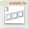 Legrand Valena 3-as keret fehr-ezst vzszintes