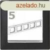 Legrand Valena 5-s keret fekete-ezst