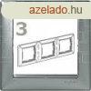 Legrand Valena 3-as keret alumnium ngyzetmints vzszintes