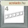 Legrand Valena 4-es keret alumnium ngyzetmints