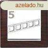 Legrand Valena 5-s keret wengedekor-ezst