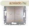 Schneider Asfora Rednyvezrl kapcsol, keret nlkl, bronz