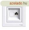 Schneider Asfora Szmtgp aljzat Cat6, 1-es, komplett, feh