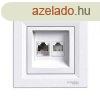 Schneider Asfora Telefon s szmtgp aljzat 1-es, komplett