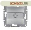 Schneider Asfora TV aljzat, tmen, 4 dB, keret nlkl, alum